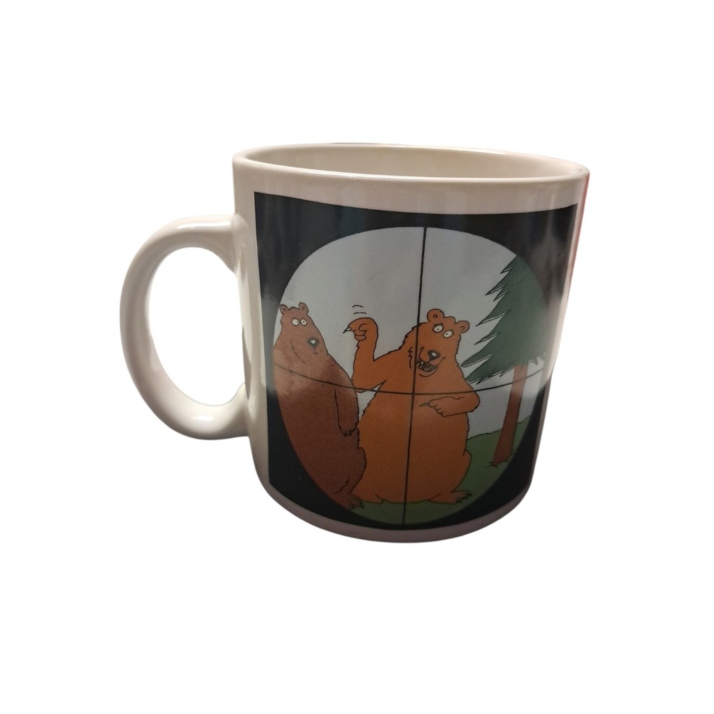 Vintage The Far Side Gary Larson 1981 Coffee Mug Vintage Humor Comic Cup Bears‎